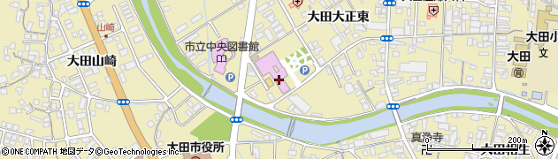 大田市立　中央公民館周辺の地図