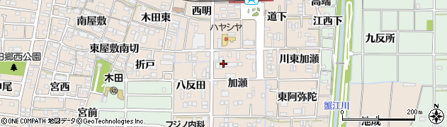 愛知県あま市木田加瀬63周辺の地図