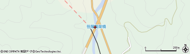 笹尾高架橋周辺の地図