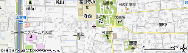 愛知県あま市甚目寺寺西52周辺の地図