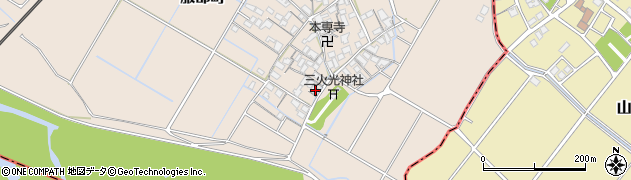 滋賀県彦根市服部町214周辺の地図