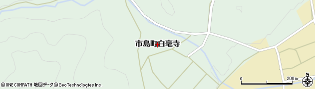 兵庫県丹波市市島町白毫寺周辺の地図