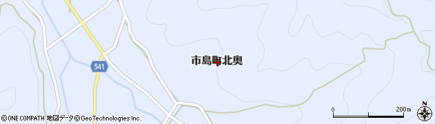 兵庫県丹波市市島町北奥周辺の地図