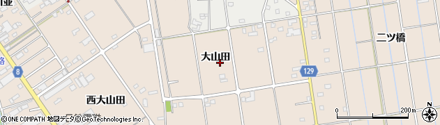 愛知県愛西市町方町（大山田）周辺の地図
