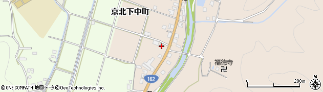 京都府京都市右京区京北下中町地神周辺の地図