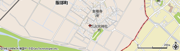 滋賀県彦根市服部町209周辺の地図