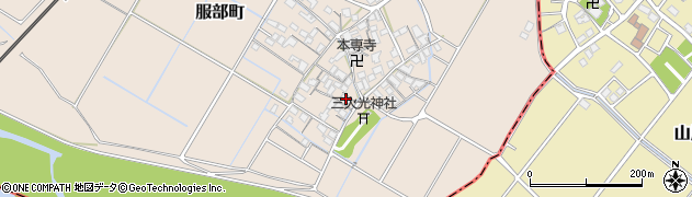 滋賀県彦根市服部町212周辺の地図