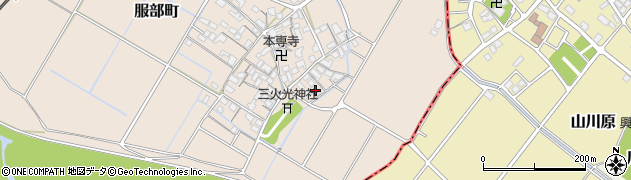 滋賀県彦根市服部町319周辺の地図