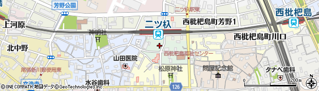 二ツ杁駅前郵便局 ＡＴＭ周辺の地図