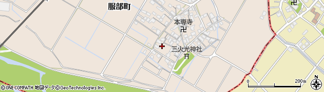 滋賀県彦根市服部町230周辺の地図