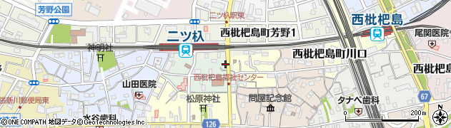 愛知県清須市西枇杷島町西笹子原1周辺の地図
