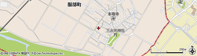 滋賀県彦根市服部町236周辺の地図