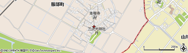 滋賀県彦根市服部町216周辺の地図