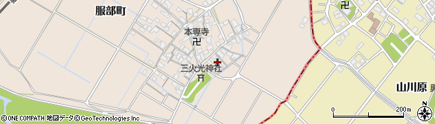 滋賀県彦根市服部町318周辺の地図