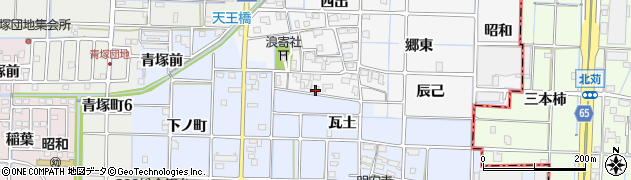 愛知県津島市牧野町浪寄38周辺の地図