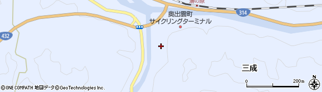 島根県仁多郡奥出雲町三成555周辺の地図