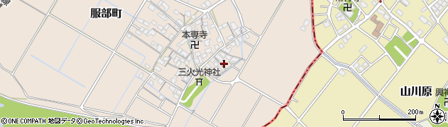 滋賀県彦根市服部町320周辺の地図