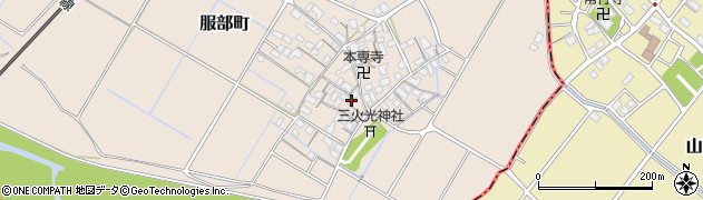 滋賀県彦根市服部町217周辺の地図
