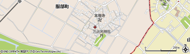 滋賀県彦根市服部町218周辺の地図