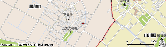 滋賀県彦根市服部町322周辺の地図