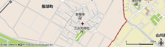 滋賀県彦根市服部町313周辺の地図