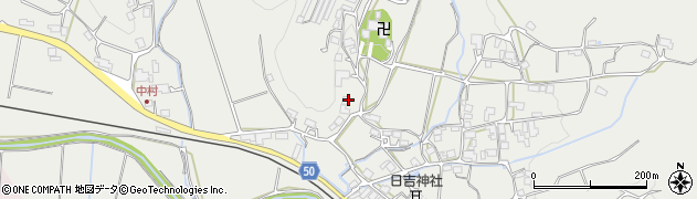 京都府南丹市日吉町胡麻法尺谷周辺の地図