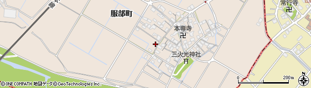 滋賀県彦根市服部町238周辺の地図
