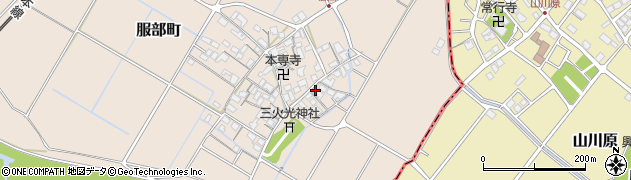 滋賀県彦根市服部町327周辺の地図