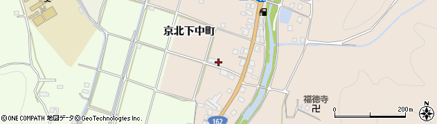 京都府京都市右京区京北下中町（新相伴田）周辺の地図