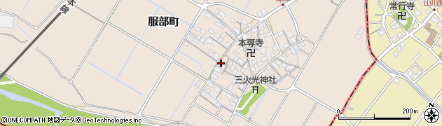 滋賀県彦根市服部町227周辺の地図