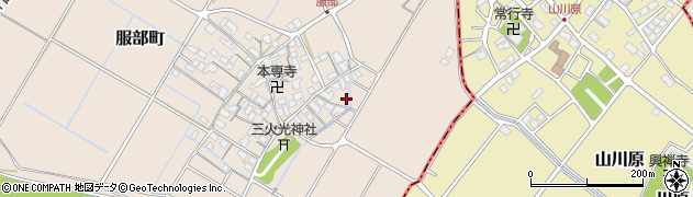 滋賀県彦根市服部町323周辺の地図