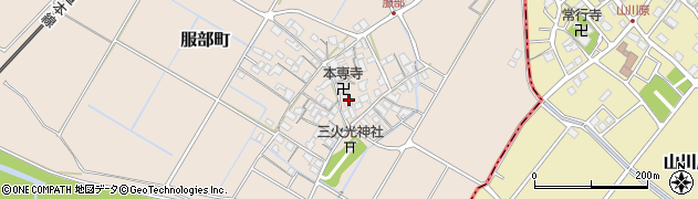 滋賀県彦根市服部町309周辺の地図