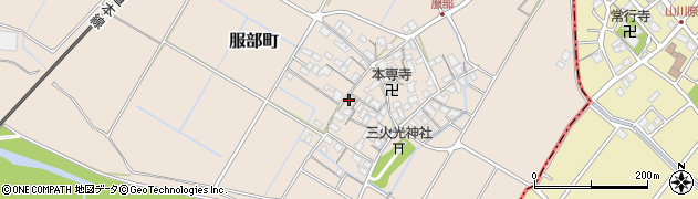 滋賀県彦根市服部町224周辺の地図