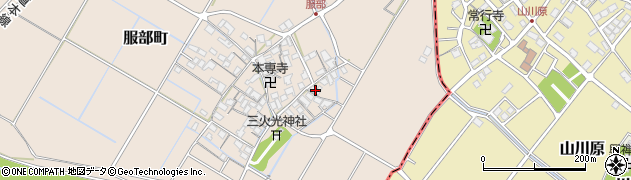 滋賀県彦根市服部町351周辺の地図