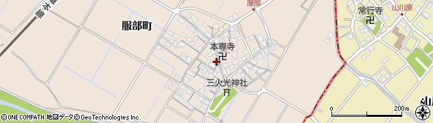 滋賀県彦根市服部町308周辺の地図
