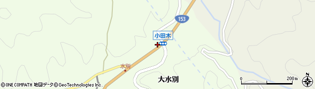 小田木周辺の地図