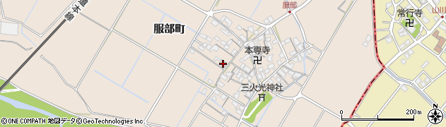 滋賀県彦根市服部町240周辺の地図