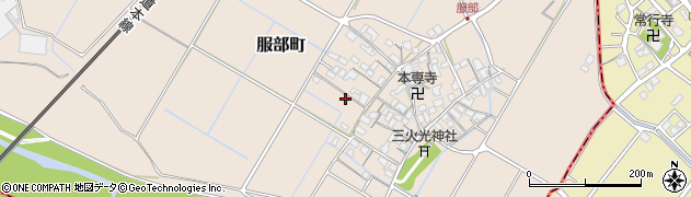 滋賀県彦根市服部町1356周辺の地図