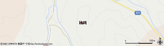 鳥取県日野町（日野郡）秋縄周辺の地図