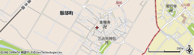 滋賀県彦根市服部町223周辺の地図