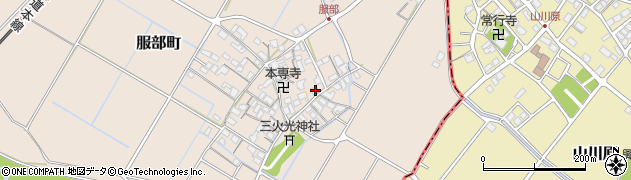 滋賀県彦根市服部町328周辺の地図