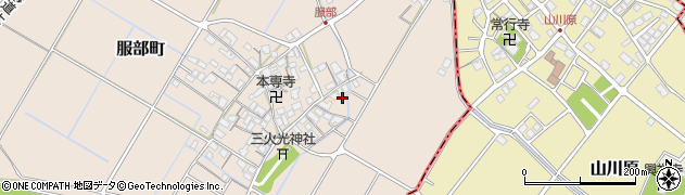 滋賀県彦根市服部町353周辺の地図
