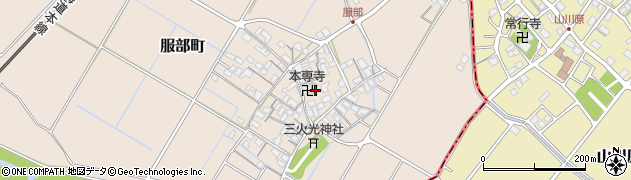 滋賀県彦根市服部町334周辺の地図
