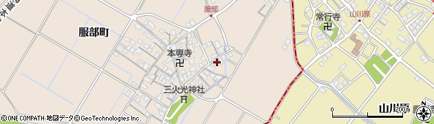 滋賀県彦根市服部町352周辺の地図