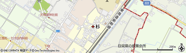 滋賀県豊郷町（犬上郡）杉周辺の地図