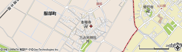 滋賀県彦根市服部町332周辺の地図