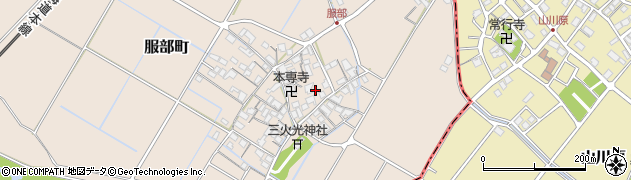滋賀県彦根市服部町331周辺の地図