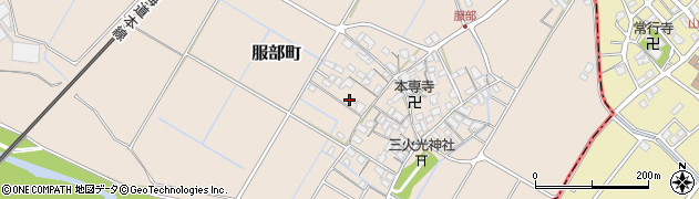 滋賀県彦根市服部町244周辺の地図