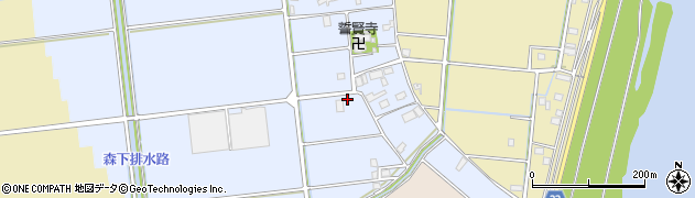 岐阜県海津市海津町長久保477周辺の地図