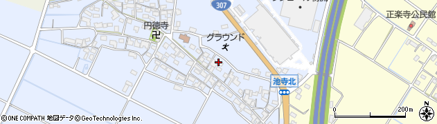 滋賀県甲良町（犬上郡）池寺周辺の地図